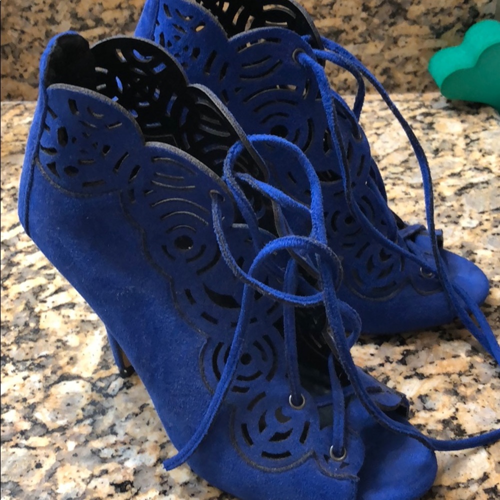 Blue heels